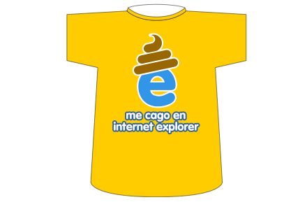 Camiseta anti Internet Explorer