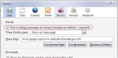 homepage randomizer
