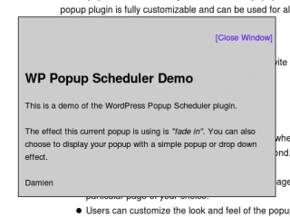 Muestra mensajes de alerta a tus visitantes con WordPress Popup Scheduler