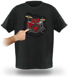 Remera con Batería
