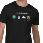 Camiseta: Los cuatro elementos