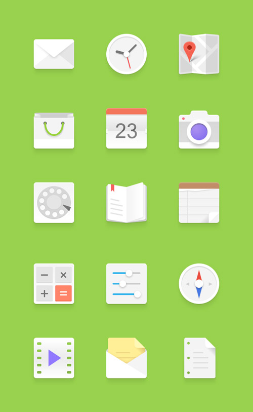 Light-Android-Flat-Icons